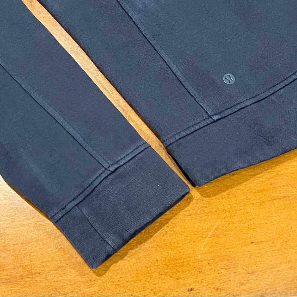 Lululemon Women’s Fleece Be True Jacket Inkwell Blue Size 8 Relaxed Fit Soft - Picture 10 of 16